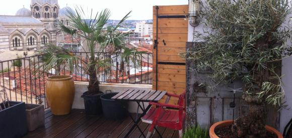 Loft avec grande terrasse vue mer, Marseille