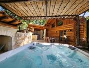 Magnifique Chalet en rondin de bois avec spa privatif extérieur, Cantal - 1