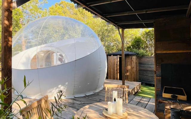 Nuit insolite à la belle étoile dans une bulle, avec spa privé, à 20 minutes de Porto-Vecchio