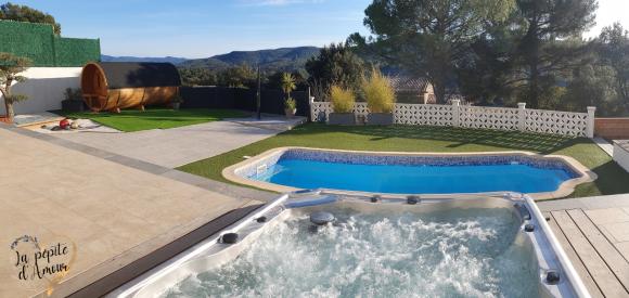 Gîte de charme en toute intimité avec spa, sauna, piscine à volonté, Var